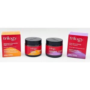 Trilogy Line Smoothing Day Cream & Vitamin C Ceramide Night Cream 2 fl oz each